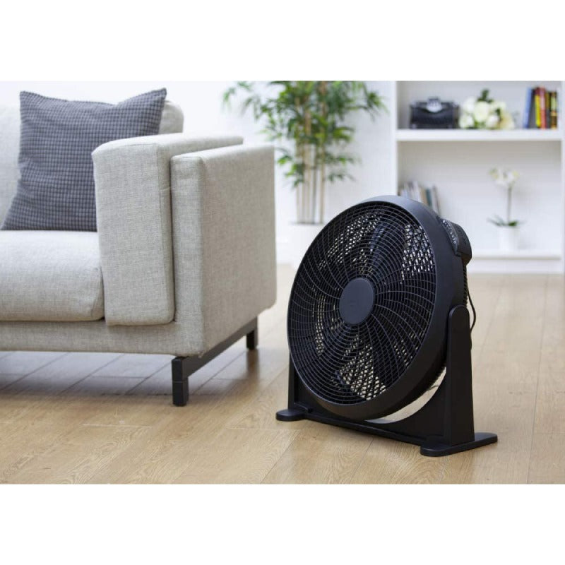 20" Inch High Velocity Floor Fan Black