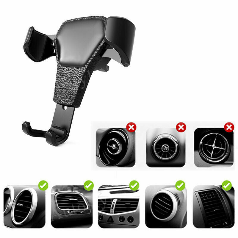 Universal Mobile Car Phone Holder Air Vent Gravity Design Mount Cradle Stand