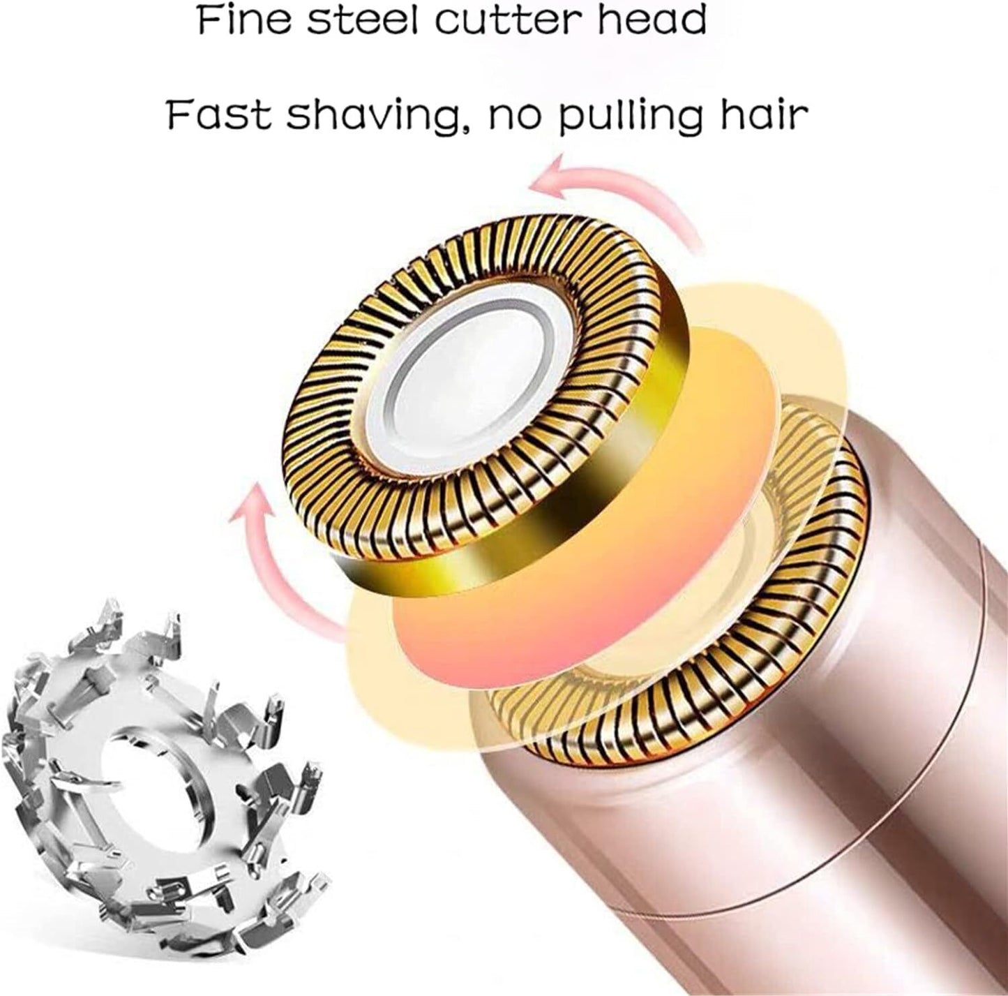 Flawless Facial Hair Remover, USB Rechargeable,18k Gold plated Results Like JML