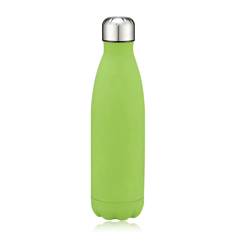Rubber Paint 500ML Water Flask Stainless Steel Double Wall Vacuum Insulated Keep Hot and Cold Water Bottle - Matte Orange