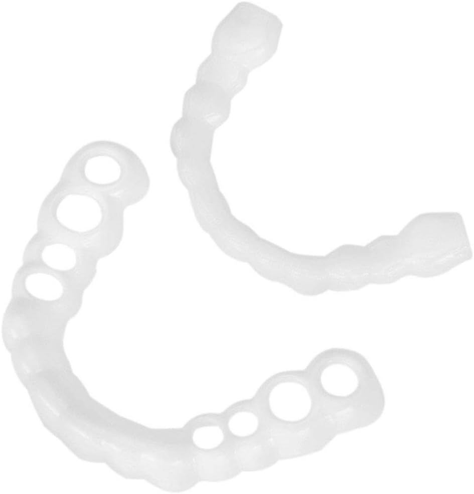 Smile Snap On False Teeth Upper Lower Dental Veneers Dentures Tooth Cover Set