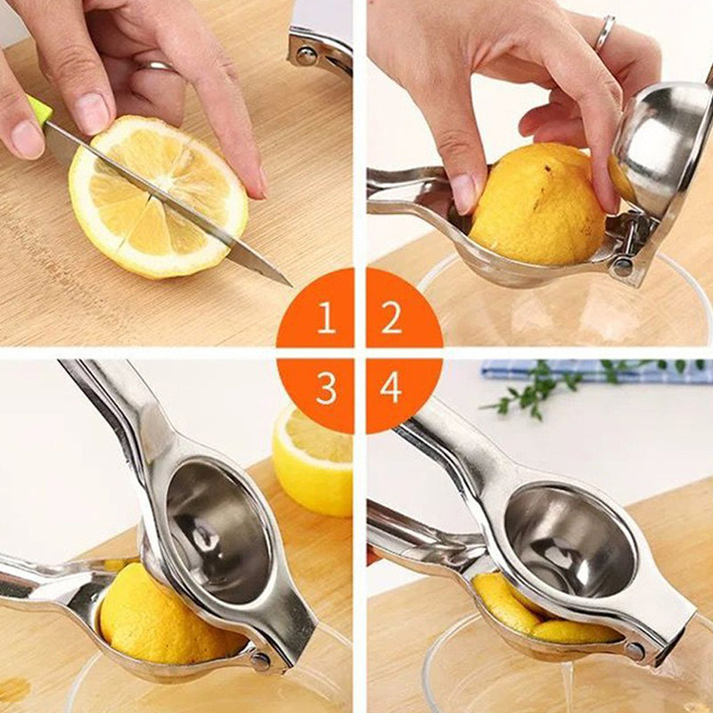 Manual Juicer Hand Press Tool Stainless Steel Lemon Lime Squeezer