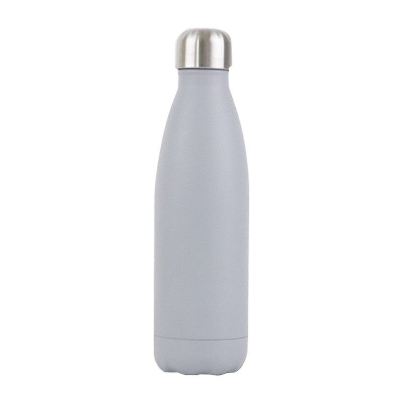 Rubber Paint 500ML Water Flask Stainless Steel Double Wall Vacuum Insulated Keep Hot and Cold Water Bottle - Matte Orange