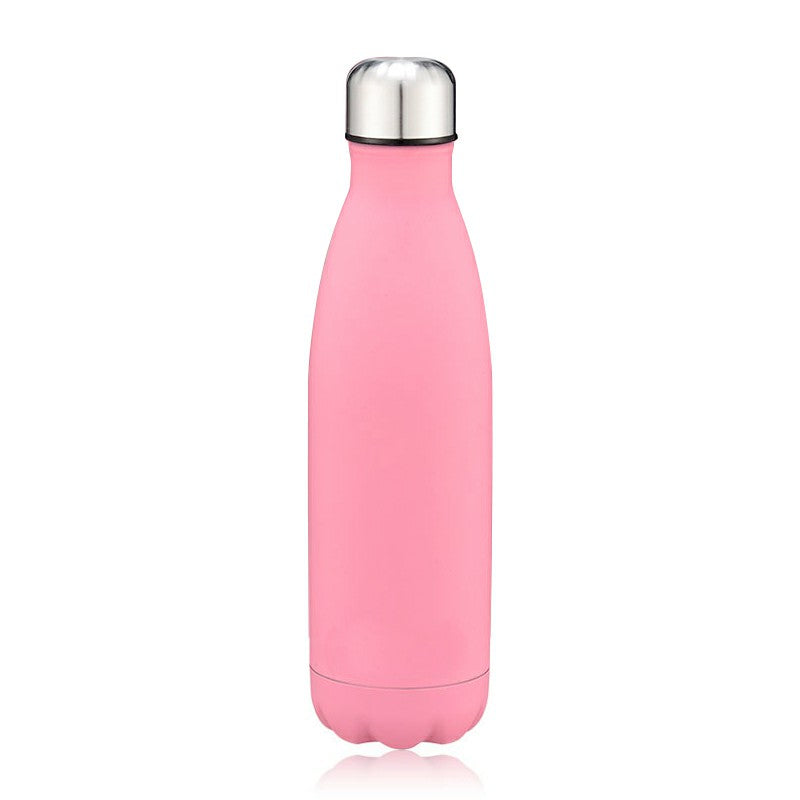 Rubber Paint 500ML Water Flask Stainless Steel Double Wall Vacuum Insulated Keep Hot and Cold Water Bottle - Matte Orange
