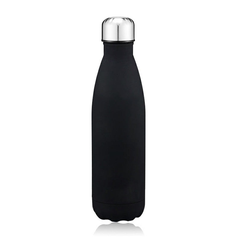 Rubber Paint 500ML Water Flask Stainless Steel Double Wall Vacuum Insulated Keep Hot and Cold Water Bottle - Matte Orange