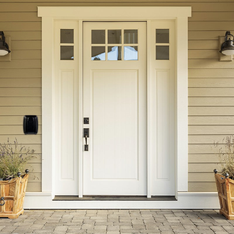 Wall Mounted Key Storage Box Key Combination Password Lock with Push Button - Blac