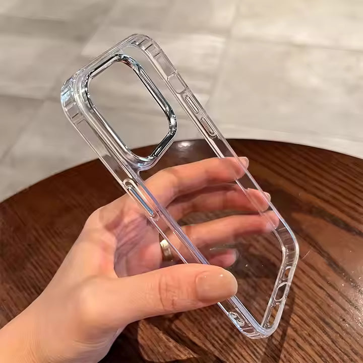 For iPhone 16 15 Pro Max 14 Plus 13 12 11 Clear Case with Screen Protector Cover