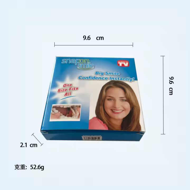 Smile Snap On False Teeth Upper Lower Dental Veneers Dentures Tooth Cover Set