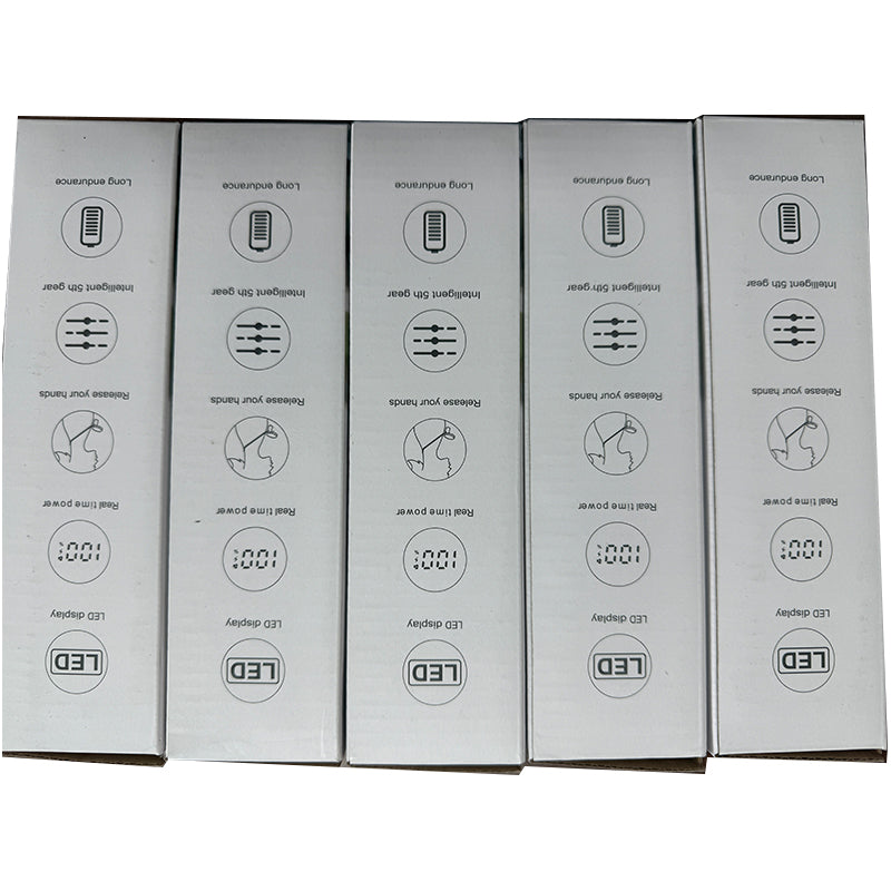 USB Rechargeable Mini Hand-held Fan Portable Folding Desk Fan with LED Display 18.8 x 9 x 4.65 cm - Blue