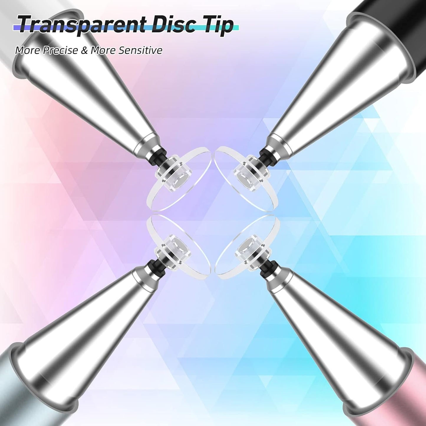 Thin Capacitive DISC Touch Screen Stylus Pen For Android Tablets iPads Phones