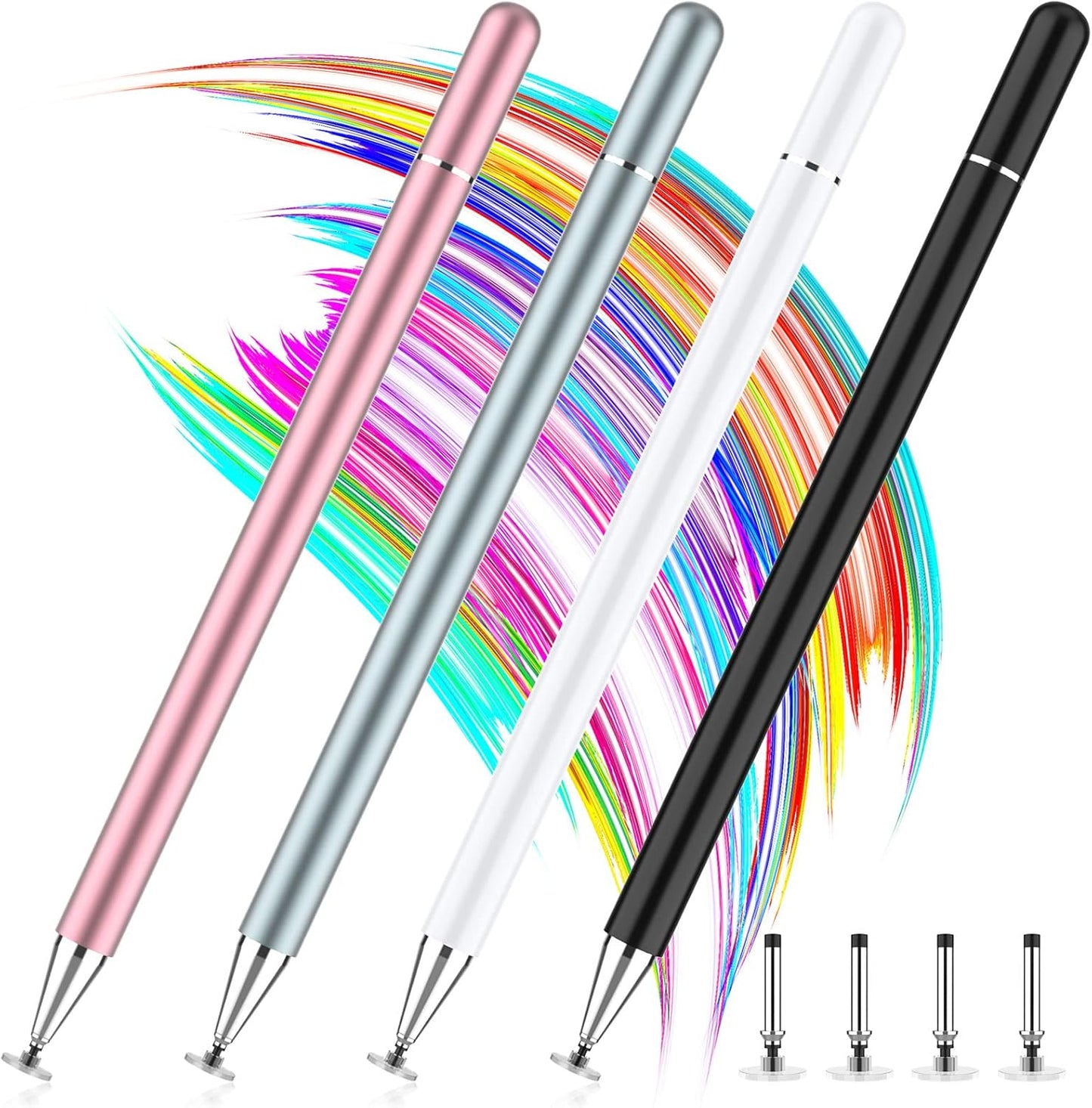 Thin Capacitive DISC Touch Screen Stylus Pen For Android Tablets iPads Phones