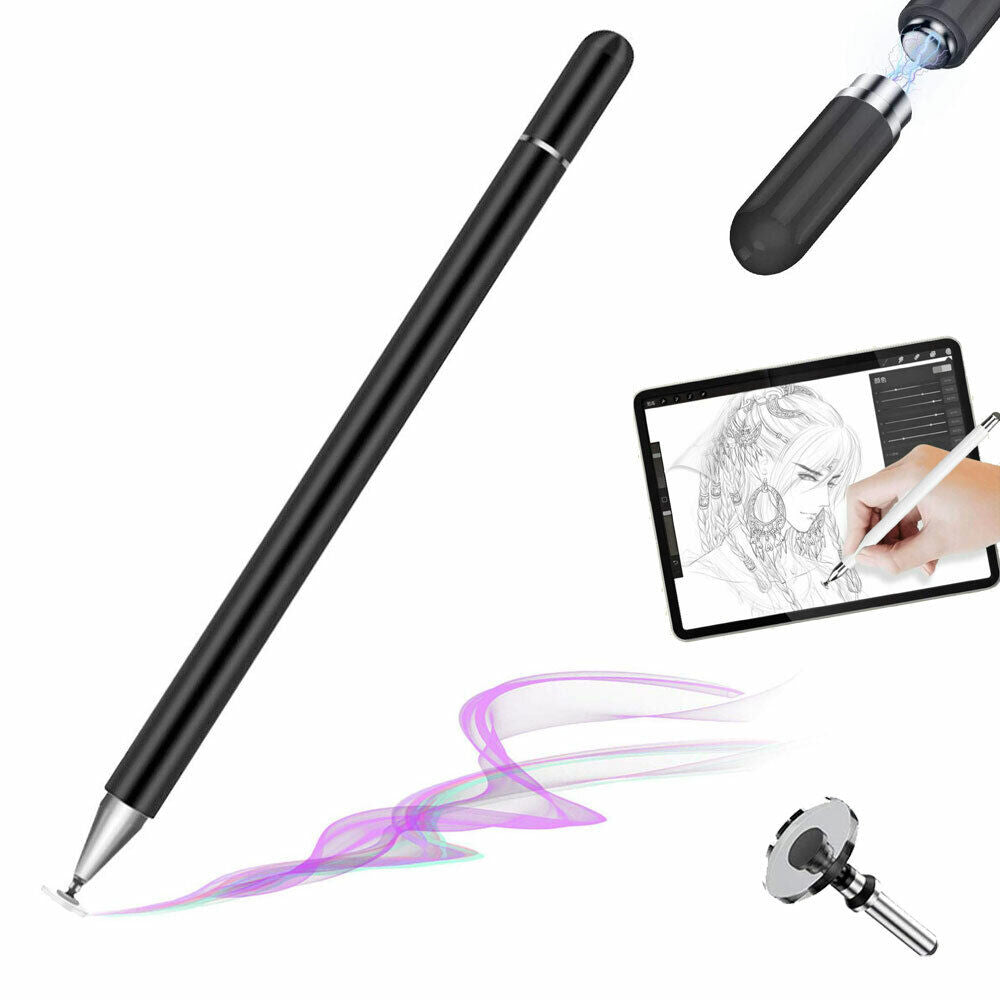 Thin Capacitive DISC Touch Screen Stylus Pen For Android Tablets iPads Phones