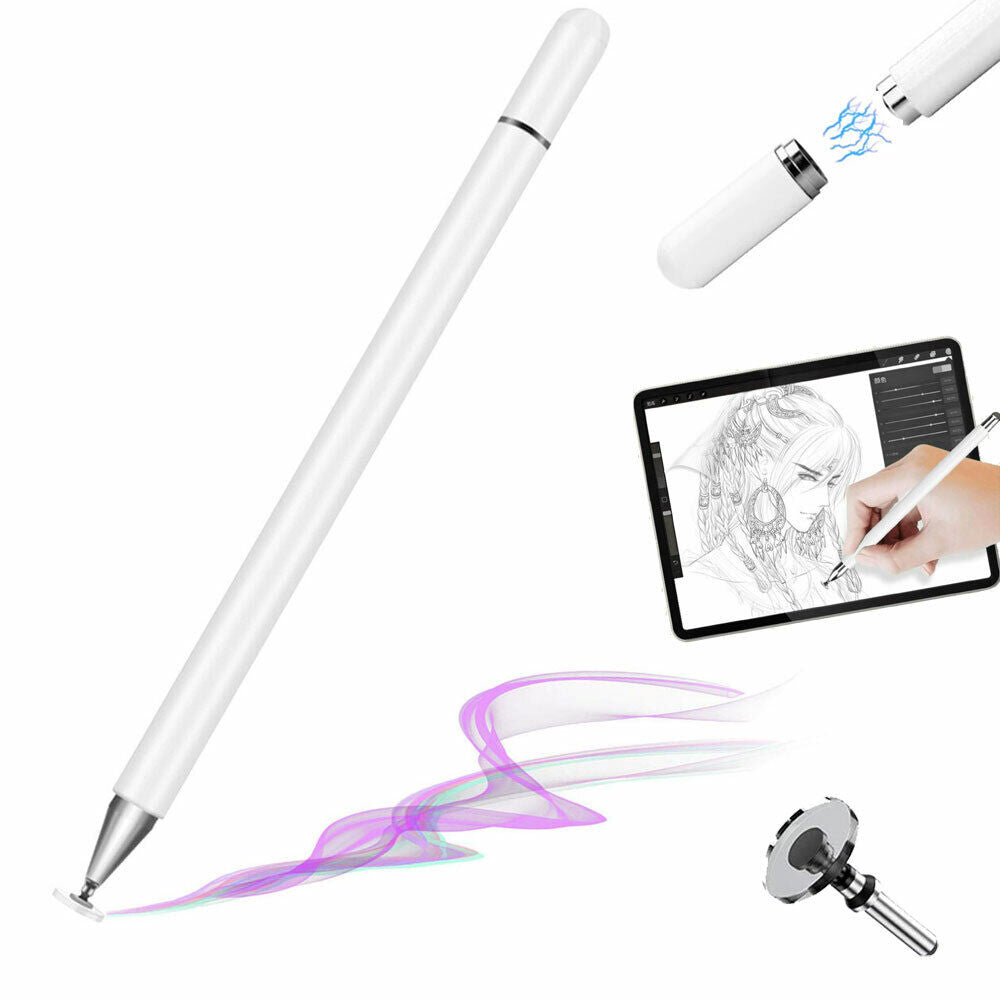 Thin Capacitive DISC Touch Screen Stylus Pen For Android Tablets iPads Phones