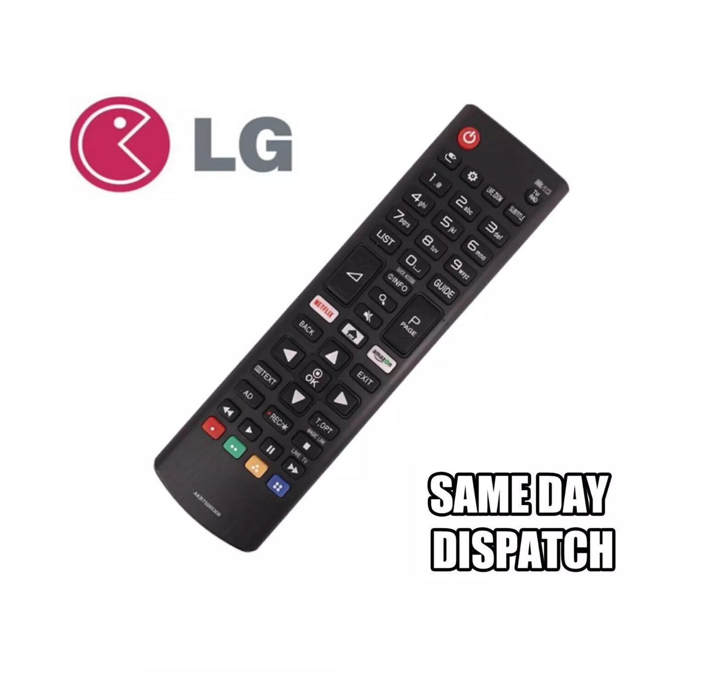 Replacement LG TV Remote Control with Netflix & Prime Video Button, Universal Compatible with 3D, HDTV, LCD, LED, Smart TVs, Updated Long Distance Transmission Remote Controller for All LG TV Models