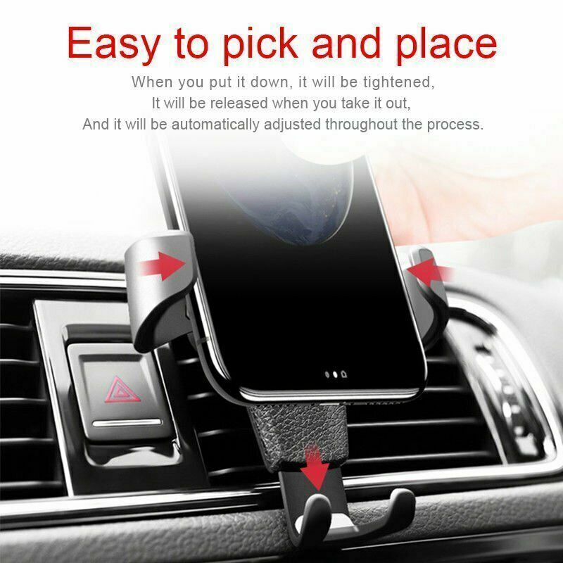 Universal Mobile Car Phone Holder Air Vent Gravity Design Mount Cradle Stand