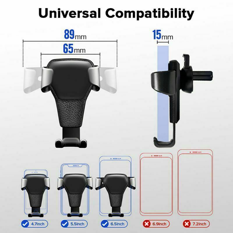 Universal Mobile Car Phone Holder Air Vent Gravity Design Mount Cradle Stand