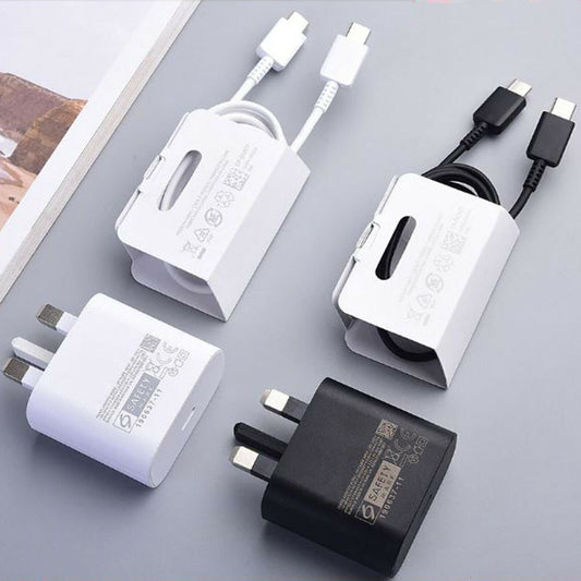 25W Super Fast Charger Plug & Cable For Samsung Galaxy S20 S21 S22 S23 5G A52s